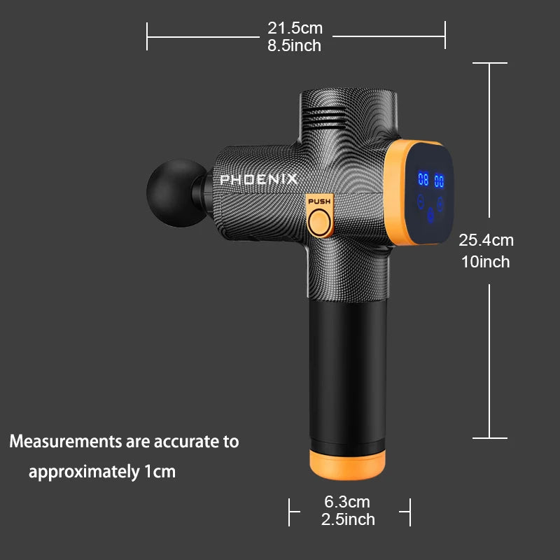 Phoenix A2ディープティッシュマッサージガン - ポータブルハンドヘルドマッスルリラクゼーションバイブレーター