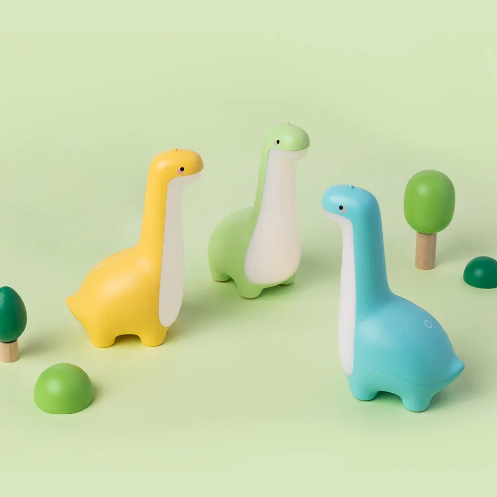 Dinoglow™ナイトライト - 子供用の部屋とベッドサイドのためのかわいい目を見張るような恐竜ランプ