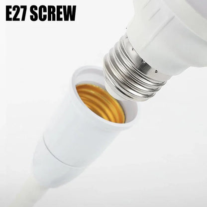 E27 Plug-in LED Light Socket s přepínačem-360 ° rotující držák lampy pro použití a výstupní použití | EU/US Plug