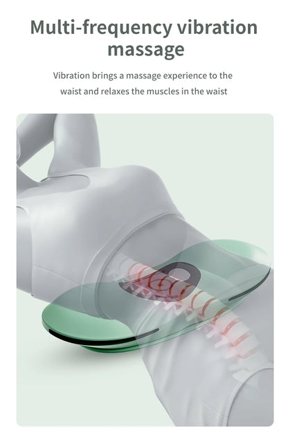 <tc>Lunvail</tc>™ FlexiBack 3-in-1 腰部マッサージャー – 温感、エアサポート、優しい振動機能を備えたスマートな背中枕