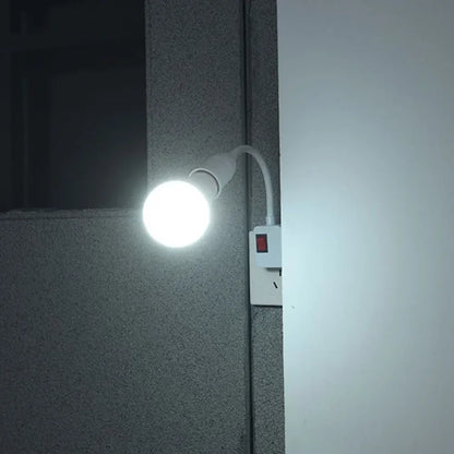E27 Plug-in LED Light Socket s přepínačem-360 ° rotující držák lampy pro použití a výstupní použití | EU/US Plug