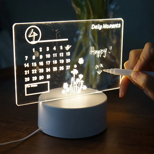 📝 Creative LED Message Board Night Light - Skriv, ljus och glädje!