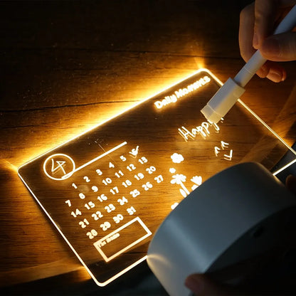 📝 Luz nocturna con tablero de mensajes LED creativo: ¡escribe, ilumina y deleita!