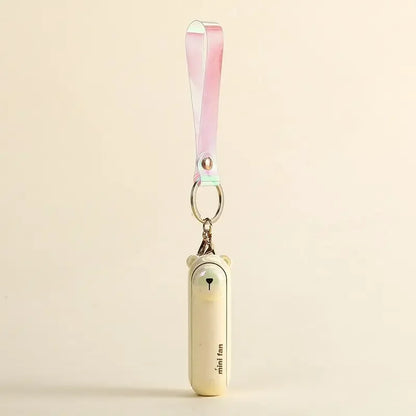 lunvail™かわいいミニポータブルファン - 折りたたみ可能、USBリカルゲイ可能、3速