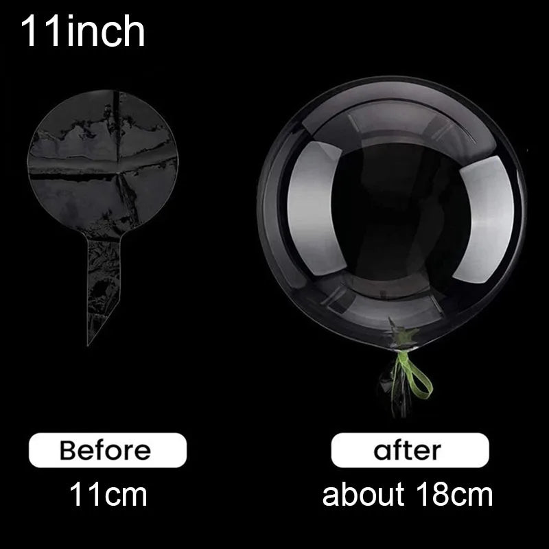 🎈 <tc>Lunvail</tc>™ Balúin BOBO Trédhearcacha – 10 bpíosa Balúin Mboilgeog Glan (8–24 Orlach)