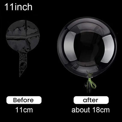 🎈 <tc>Lunvail</tc>™ Balúin BOBO Trédhearcacha – 10 bpíosa Balúin Mboilgeog Glan (8–24 Orlach)