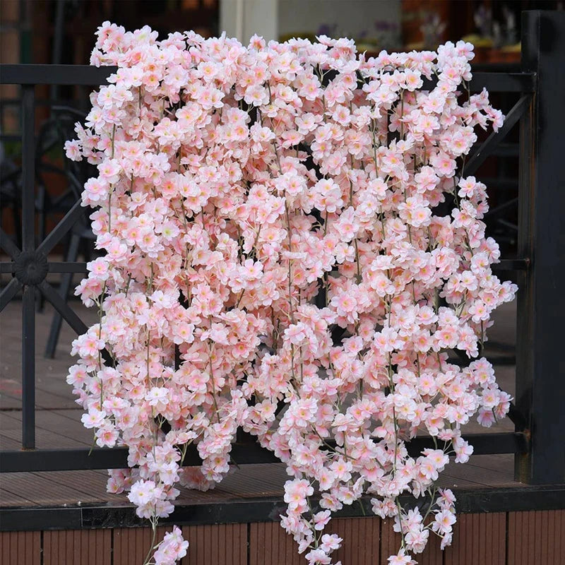 <tc>Lunvail</tc>™ 180cm 人工桜つる - シルク製桜ガーランド ご自宅、結婚式、パーティーの装飾に