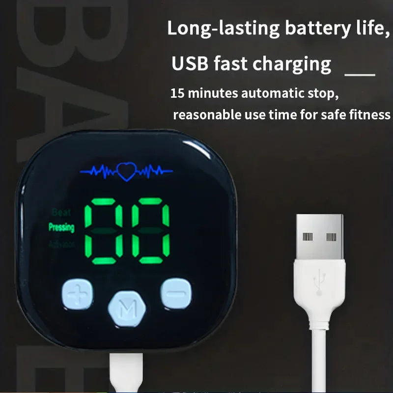 Inteligentný stimulátor svalov brušných svalov - Trénerový trénerový a tukový pás s opálením EMS s nabíjateľnou riadiacou jednotkou USB