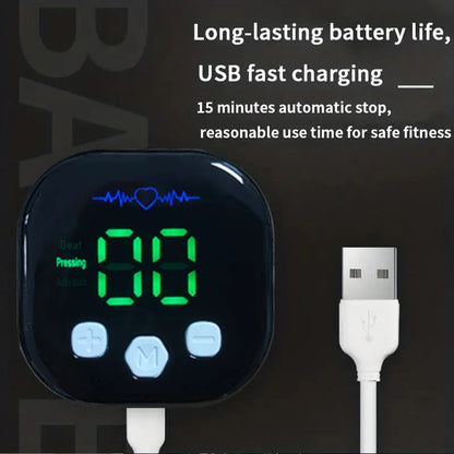 Inteligentný stimulátor svalov brušných svalov - Trénerový trénerový a tukový pás s opálením EMS s nabíjateľnou riadiacou jednotkou USB