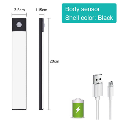 <tc>Lunvail</tc>™ 3-in-1 bewegingssensor LED-lamp – USB oplaadbare kast-, wand- en wandlamp (10–50 cm)