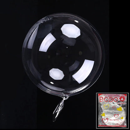 🎈 <tc>Lunvail</tc>™ Balúin BOBO Trédhearcacha – 10 bpíosa Balúin Mboilgeog Glan (8–24 Orlach)