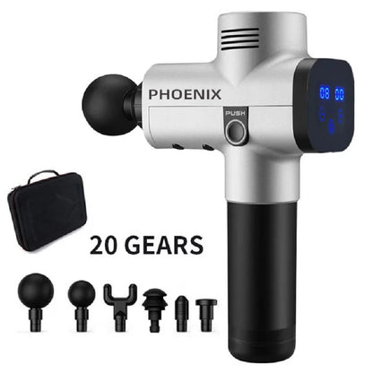 Phoenix A2ディープティッシュマッサージガン - ポータブルハンドヘルドマッスルリラクゼーションバイブレーター