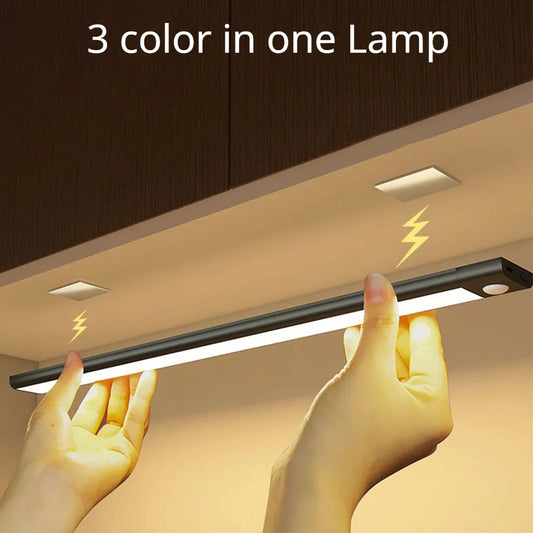 <tc>Lunvail</tc>™ Solas LED Braiteoir Gluaiseachta 3-in-1 – Comh-Aireachta, Clóisín &amp; Lampa Balla In-athluchtaithe USB (10–50cm)
