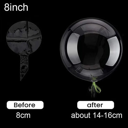 🎈 <tc>Lunvail</tc>™ Balúin BOBO Trédhearcacha – 10 bpíosa Balúin Mboilgeog Glan (8–24 Orlach)