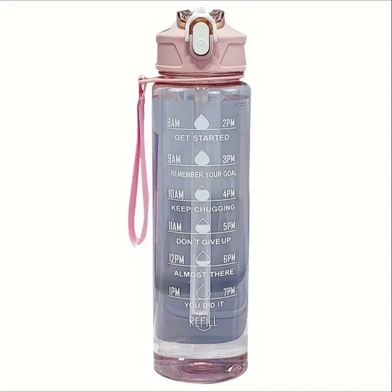 Lunvail ™ 800 ml láhve sportovní vody-láhev bez úniku BPA s časovým označením pro fitness, cestování a denní hydrataci