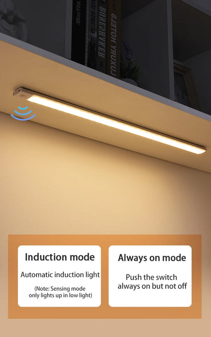 <tc>Lunvail</tc>™ 3-in-1 bewegingssensor LED-lamp – USB oplaadbare kast-, wand- en wandlamp (10–50 cm)