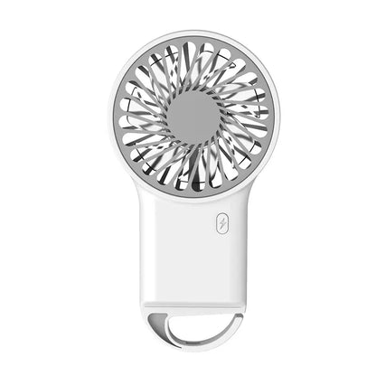 🌬️ Mini Portable USB Cooling Fan with Hook – Rechargeable & Powerful