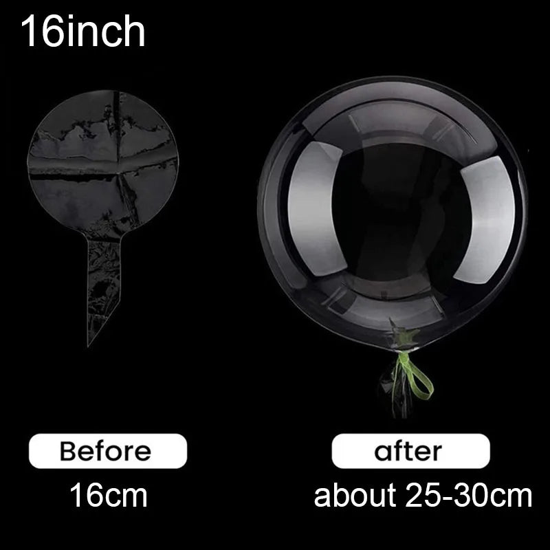 🎈 <tc>Lunvail</tc>™ Balúin BOBO Trédhearcacha – 10 bpíosa Balúin Mboilgeog Glan (8–24 Orlach)
