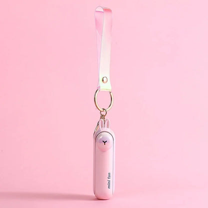 lunvail™かわいいミニポータブルファン - 折りたたみ可能、USBリカルゲイ可能、3速
