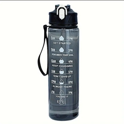 Lunvail ™ 800 ml láhve sportovní vody-láhev bez úniku BPA s časovým označením pro fitness, cestování a denní hydrataci