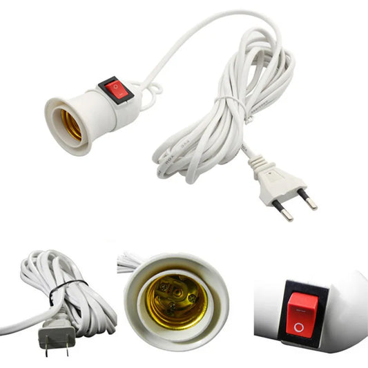 LUNVAIL ™ E27 Switch Light Socket med sladd