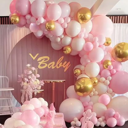バルーンガーランドアーチキット - 女の子のための誕生日パーティーの装飾、ベビーシャワー、結婚式、イベントの背景の装飾
