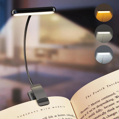 📖 14 LEDs Rechargeable Book Light – Dimmable, Flexible & Portable Reading Lamp