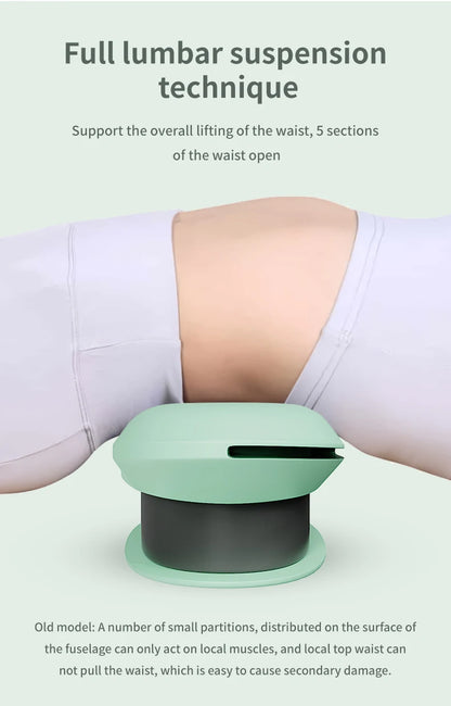 <tc>Lunvail</tc>™ FlexiBack 3-in-1 腰部マッサージャー – 温感、エアサポート、優しい振動機能を備えたスマートな背中枕