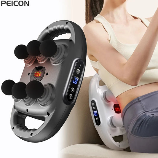 HIGH-Frequence Fascia Massage Gun-hluboká masážní zbraň Fascia-hluboká tkáňová bicí masér s LED dotykovým ovládáním, 9 režimy a automatickým časovačem