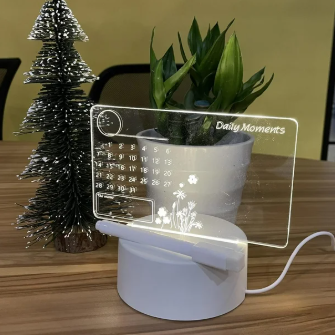 📝 Luz nocturna con tablero de mensajes LED creativo: ¡escribe, ilumina y deleita!
