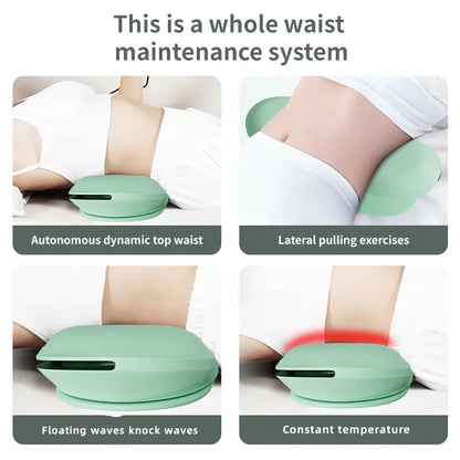 <tc>Lunvail</tc>™ FlexiBack 3-in-1 腰部マッサージャー – 温感、エアサポート、優しい振動機能を備えたスマートな背中枕
