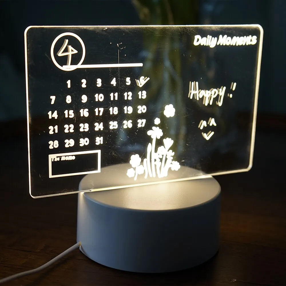 📝 Luz nocturna con tablero de mensajes LED creativo: ¡escribe, ilumina y deleita!