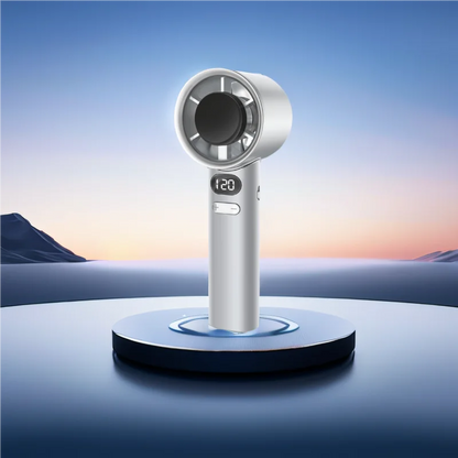 🚀 Fan Mini Bladeless Mini Luas-USB Rechargeable, Ultra-Quiet, Dlúth