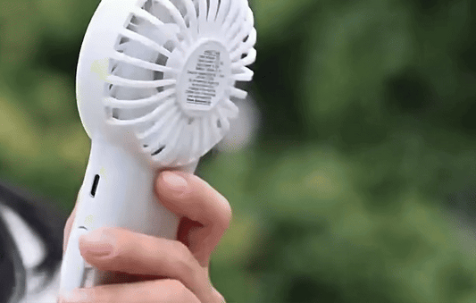 🌬§フック付きミニポータブルUSB冷却ファン - 充電式で強力